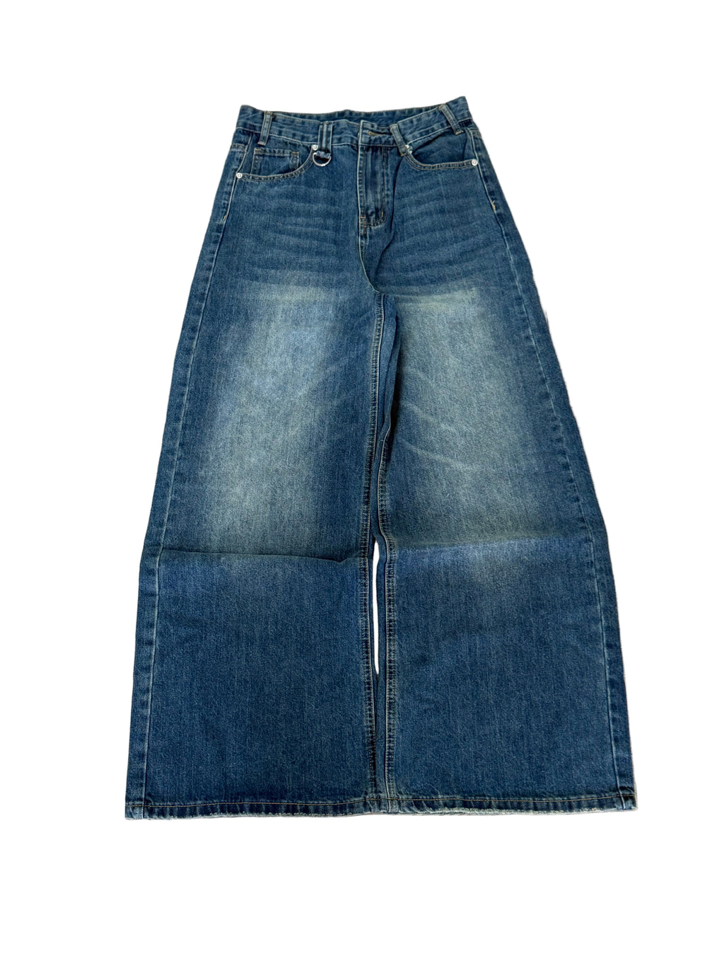 FORGED Washed Blue Baggy Jeans