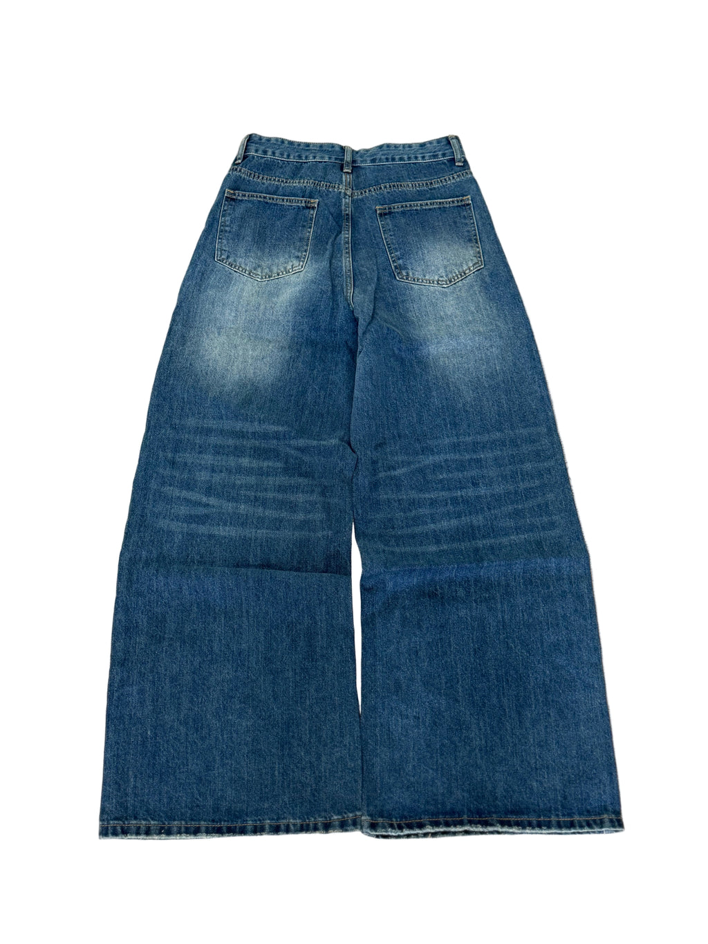 FORGED Washed Blue Baggy Jeans