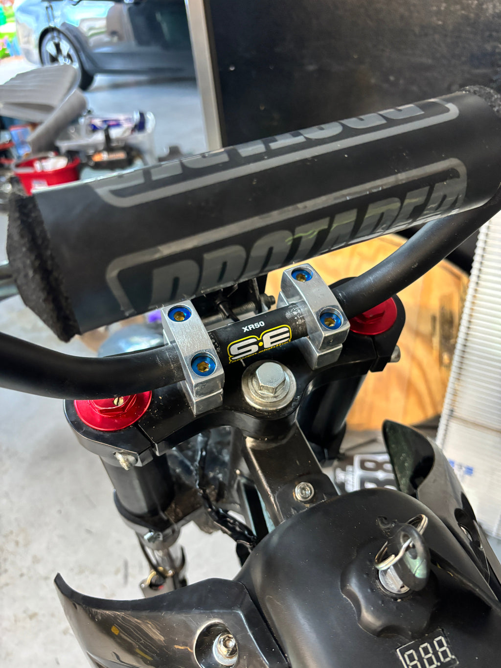 (ALL BRANDS) Triple Clamp Bar Mount Titanium Bolts!