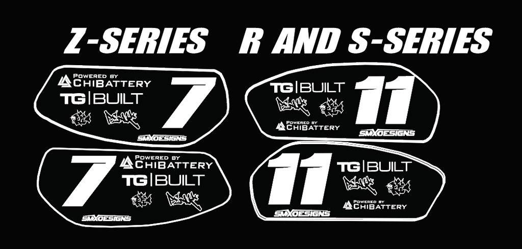 Super 73 Battery Decals