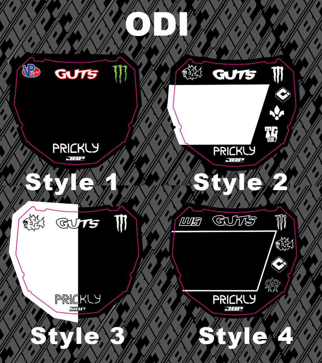 Predesigned Odi Plate Decal